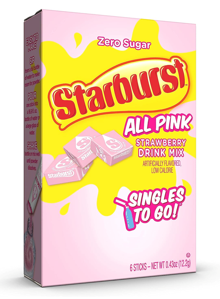 Starburst All Pink Strawberry Drink Mix 0.43oz