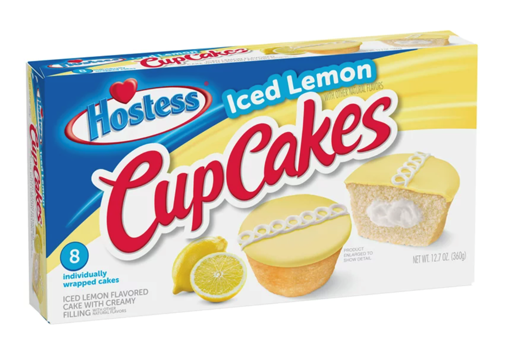 Hostess Iced Lemon Cupcakes 8 Pack