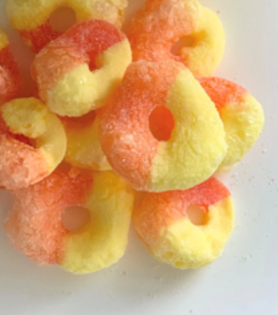 Freeze Dried Peach Rings 50g