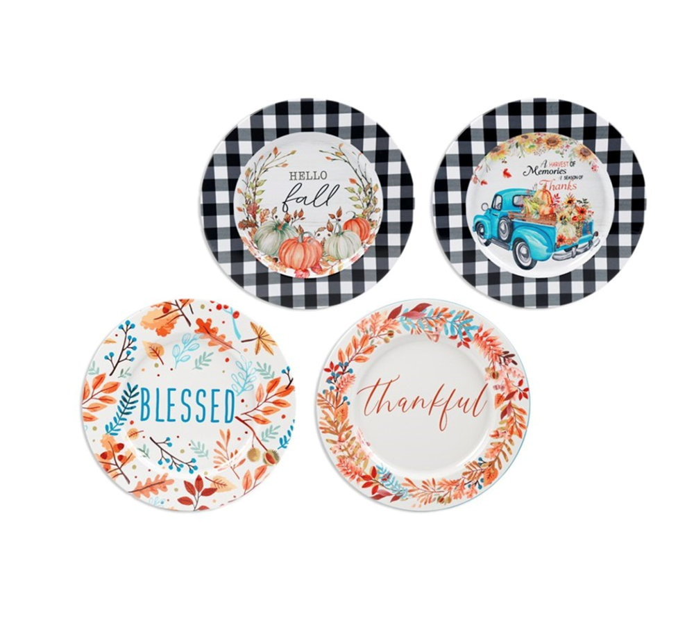 Harvest Tin Plate Serving Tray 1 Piece