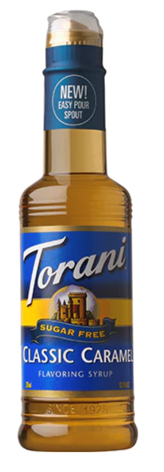 Torani Sugar Free Classic Caramel Syrup 12.6oz