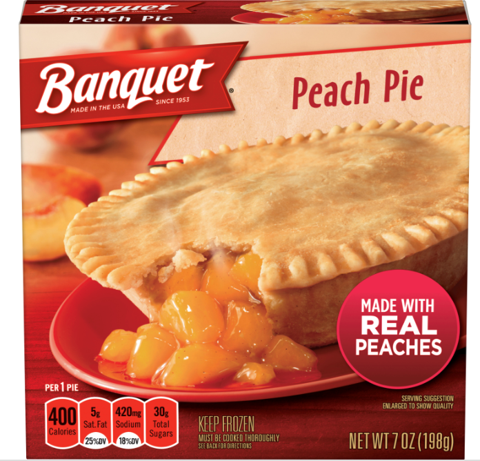 Banquet Frozen Peach Pie 7oz (Click & Collect Only)