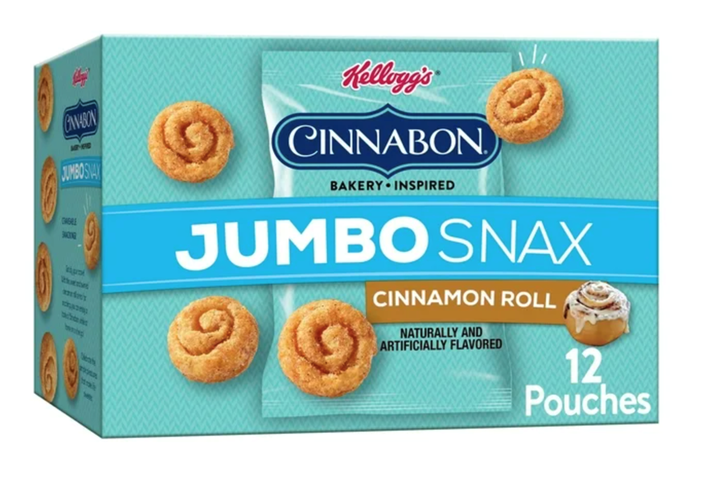 Cinnabon Cinnamon Roll Jumbo Snack Cereal Snacks 5.4oz