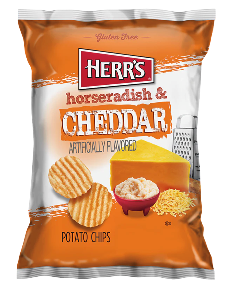 Herr's Horseradish & Cheddar Flavored Chips 6oz