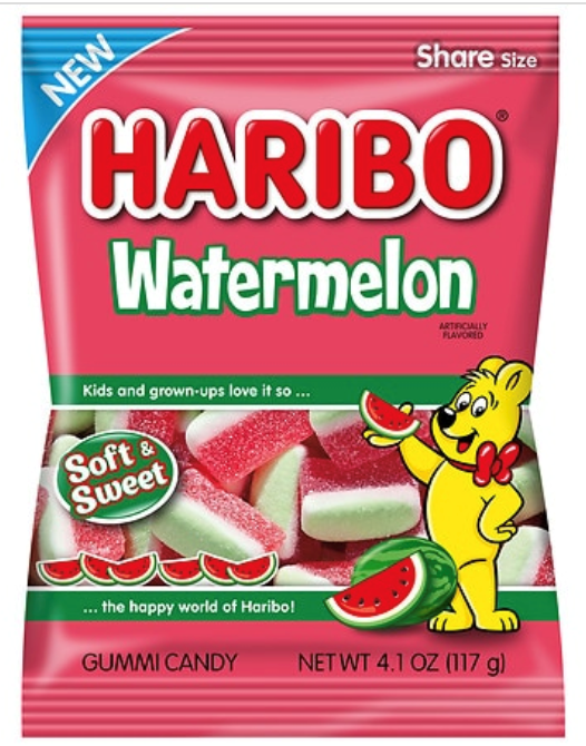 Haribo Watermelon Peg Bag 4.1oz (BEST BY: AUG2025)