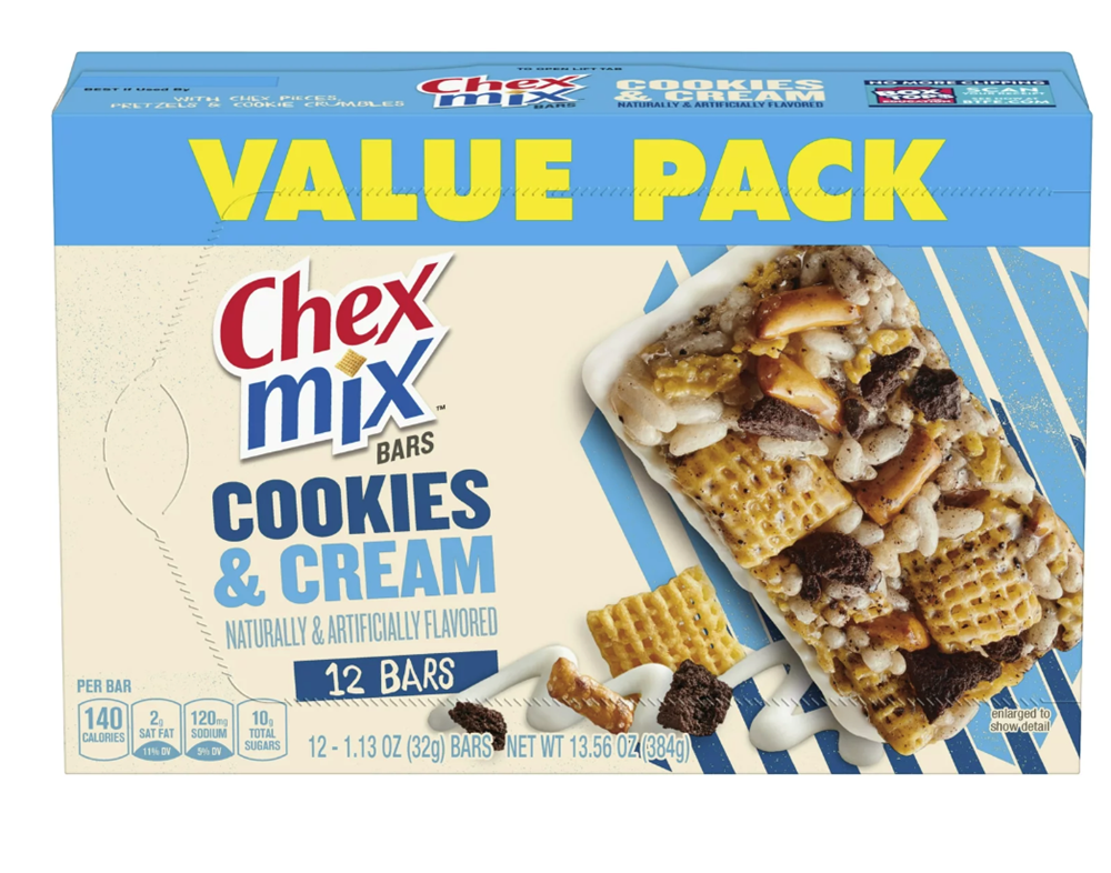 Chex Mix Cookies & Cream Bars 12ct