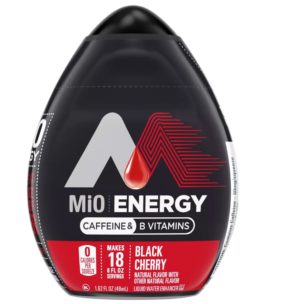 Mio Black Cherry ENERGY Liquid Water Enhancer 1.62oz (BEST BY: JUNE 2024)