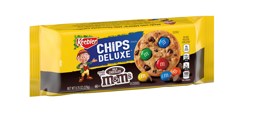 Keebler Chips Deluxe Milk Chocolate M&M Cookies 9.75oz (BEST BY: FEB 2024)