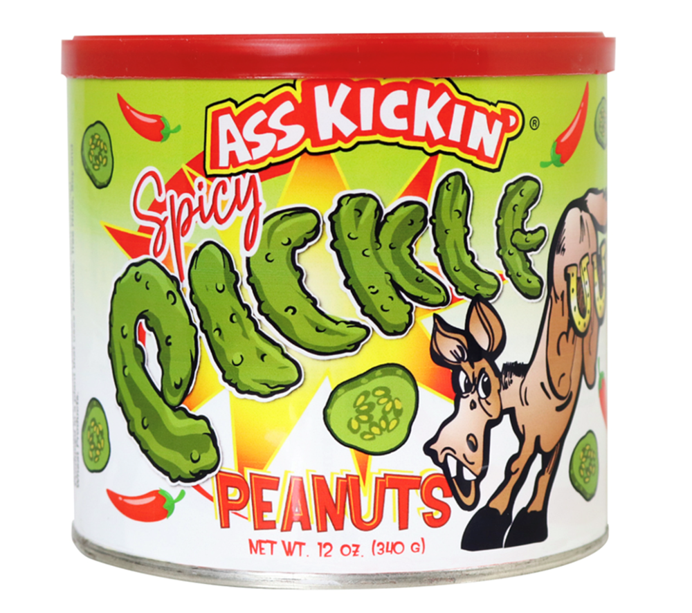 Ass Kickin' Spicy Pickle Peanuts 12oz