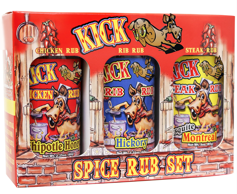 Ass Kickin' Kick Butt Spice Rub Set 3 Pack