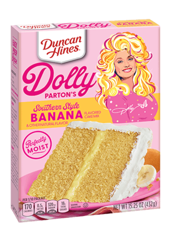 Duncan Hines Dolly Parton's Southern Style Banana Cake Mix 15.25oz