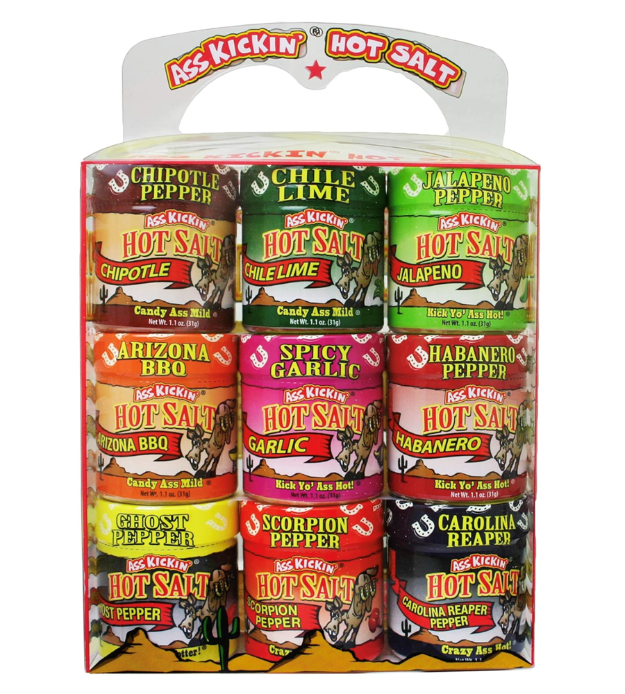 Ass Kickin' Hot Salt Gift Set 9 Pack