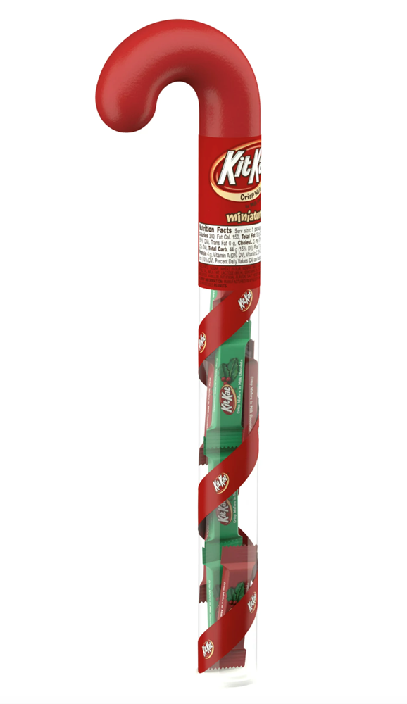 Holiday Miniature Kit Kat Filled Cane 2.4oz