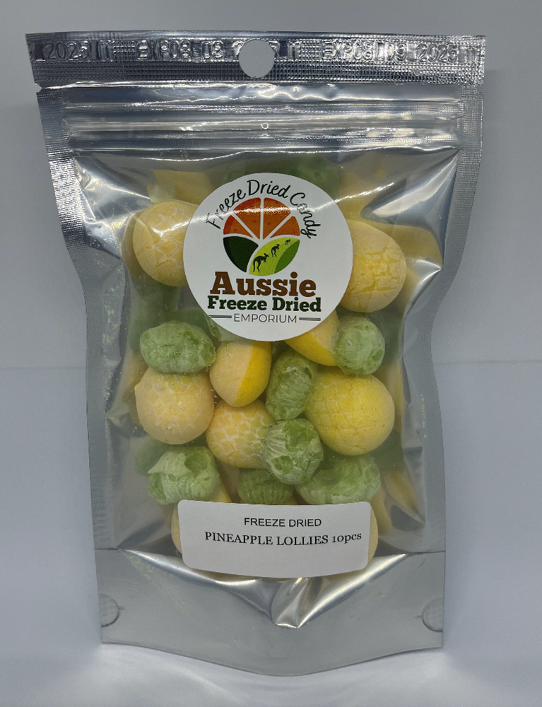 Freeze Dried Pineapple Lollies 35g