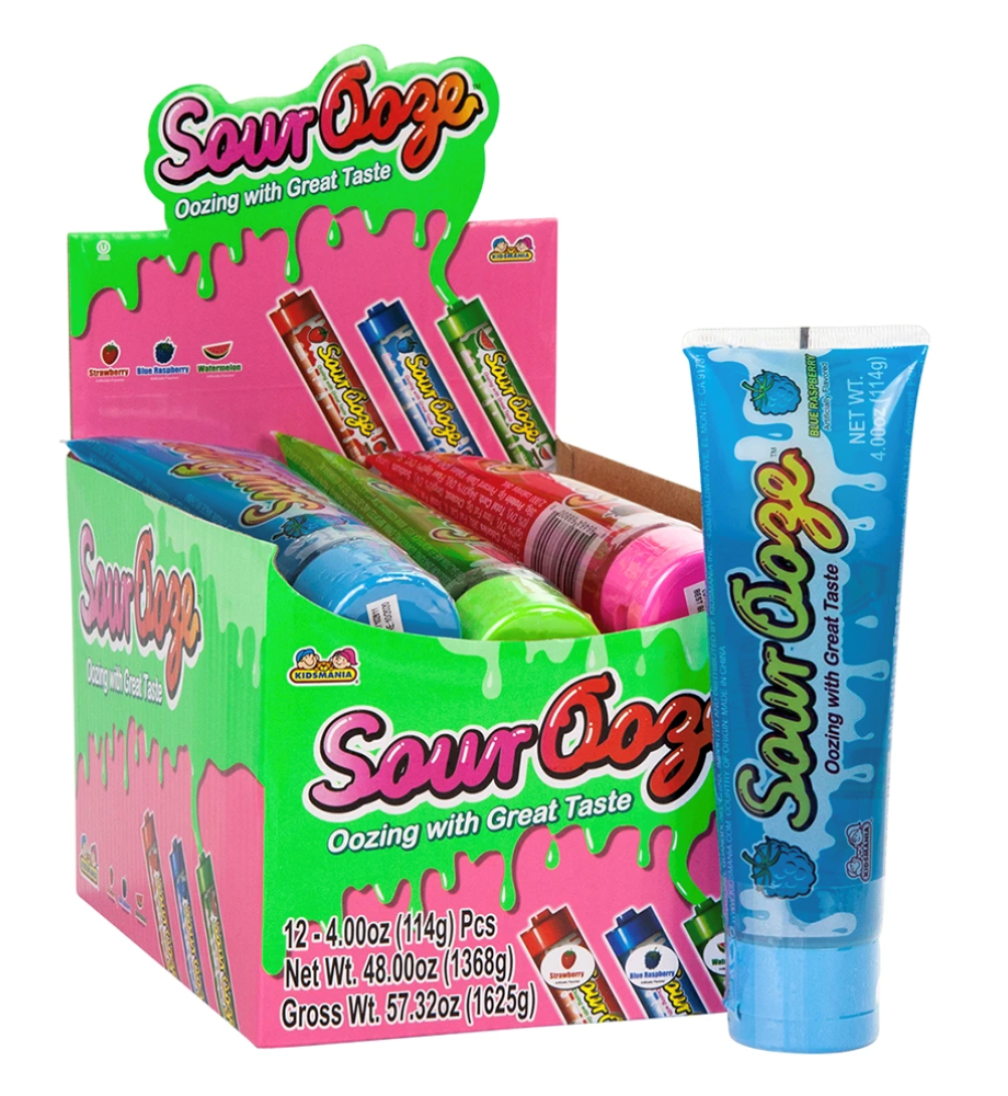 Kidsmania Sour Ooze Tubes 4oz