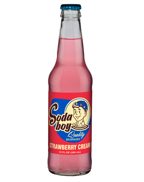 Soda Boy Strawberry Cream Soda 12oz