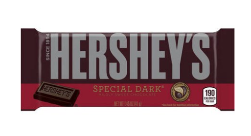 Hershey's Special Dark Chocolate Bar Single Serve 1.45oz (BEST BY: JUL2025)