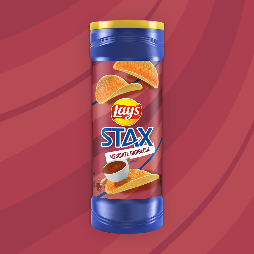 Lay's Stax Mesquite BBQ Flavored Potato Crisps 5.5oz (BEST BY: MAY 25)