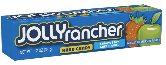 Jolly Rancher Strawberry + Green Apple Hard Candy 1.2oz