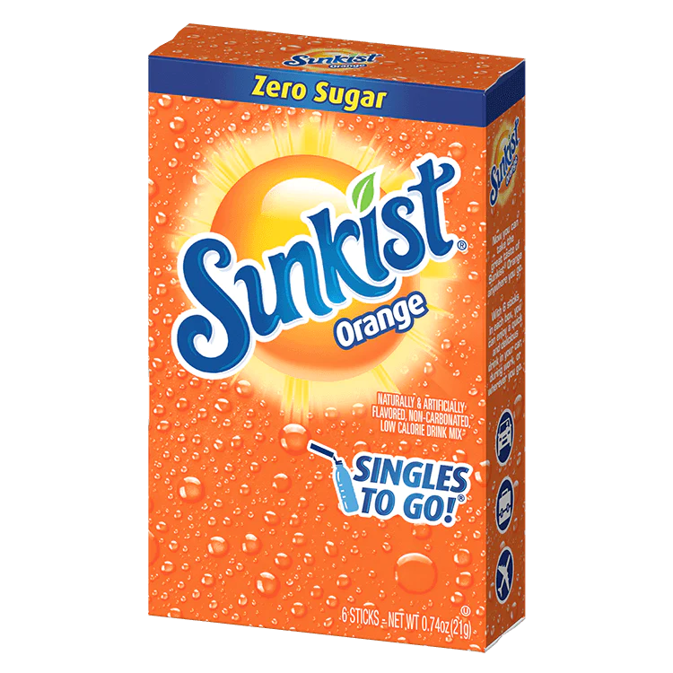 Sunkist Orange Singles to Go 6 Pack 0.53oz