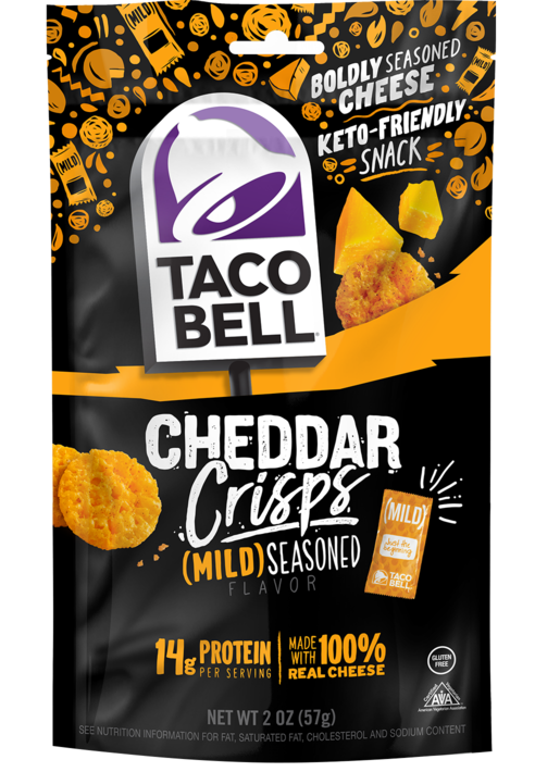 Taco Bell Mild Cheddar Crisps 2oz