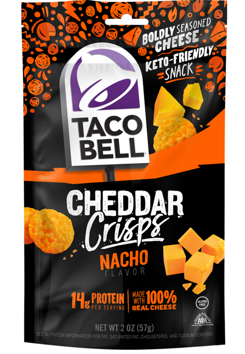 Taco Bell Nacho Cheddar Crisps 2oz