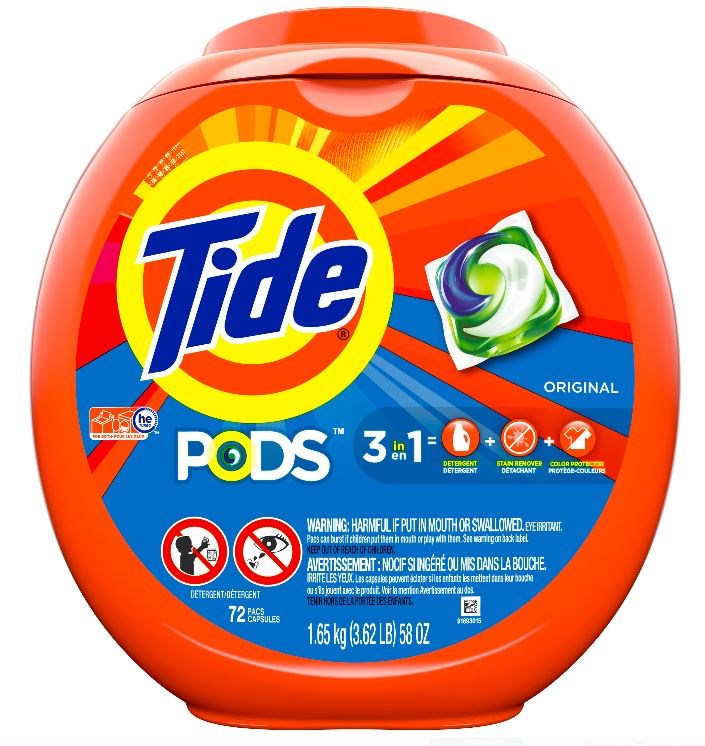 Tide Pods Original Laundry Detergent 72ct