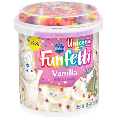 Pillsbury Funfetti Unicorn Vanilla Frosting 15.6oz