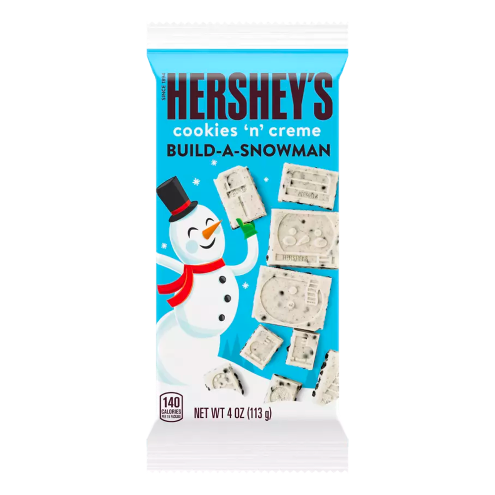 Hershey's Build-A-Snowman Cookies 'n' Creme XL Candy Bar 4oz