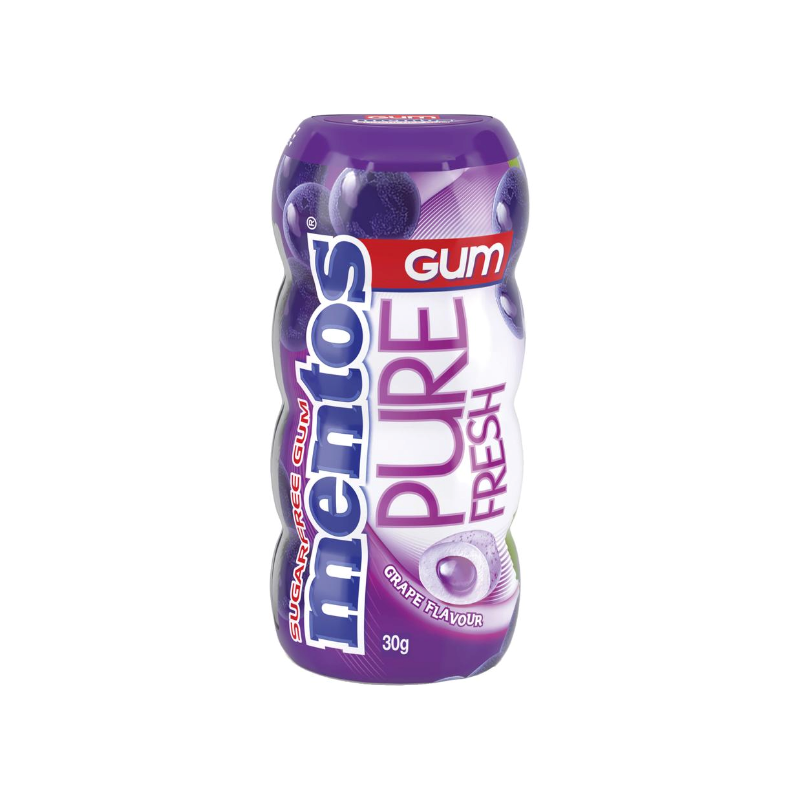Mentos Pure Fresh Gum Grape 1.0oz