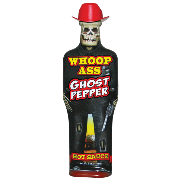 Whoop Ass Ghost Pepper Hot Sauce 6oz