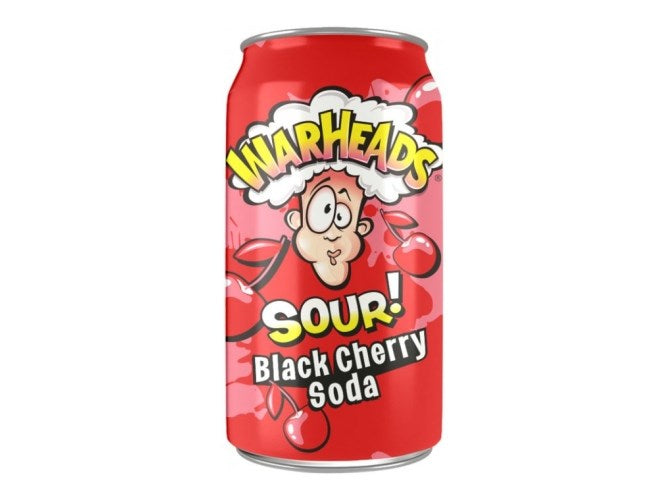 Warheads Sour Black Cherry Soda 12oz