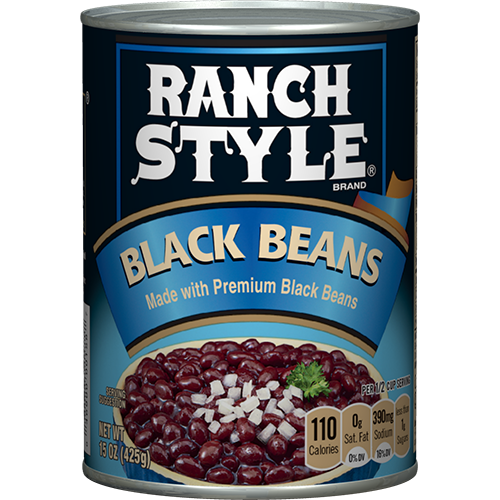 Ranch Style Black Beans Can 15oz