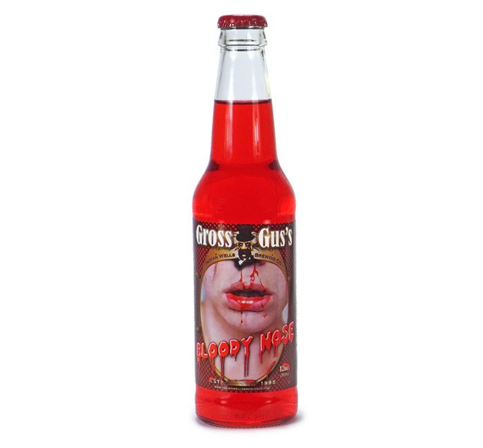 Rocket Fizz Gross Gus's Bloody Nose Soda 12oz
