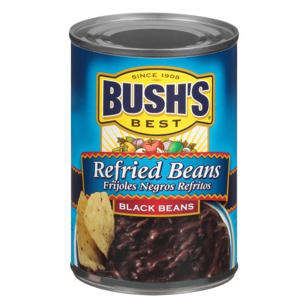 Bush's Refried Beans Black Beans 16oz