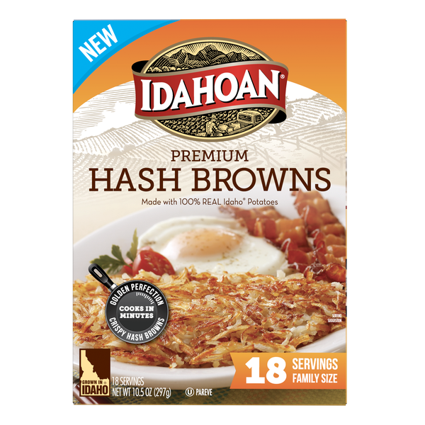 Idahoan Premium Hash Browns 10.5oz(BEST BY 15 MARCH 2022)