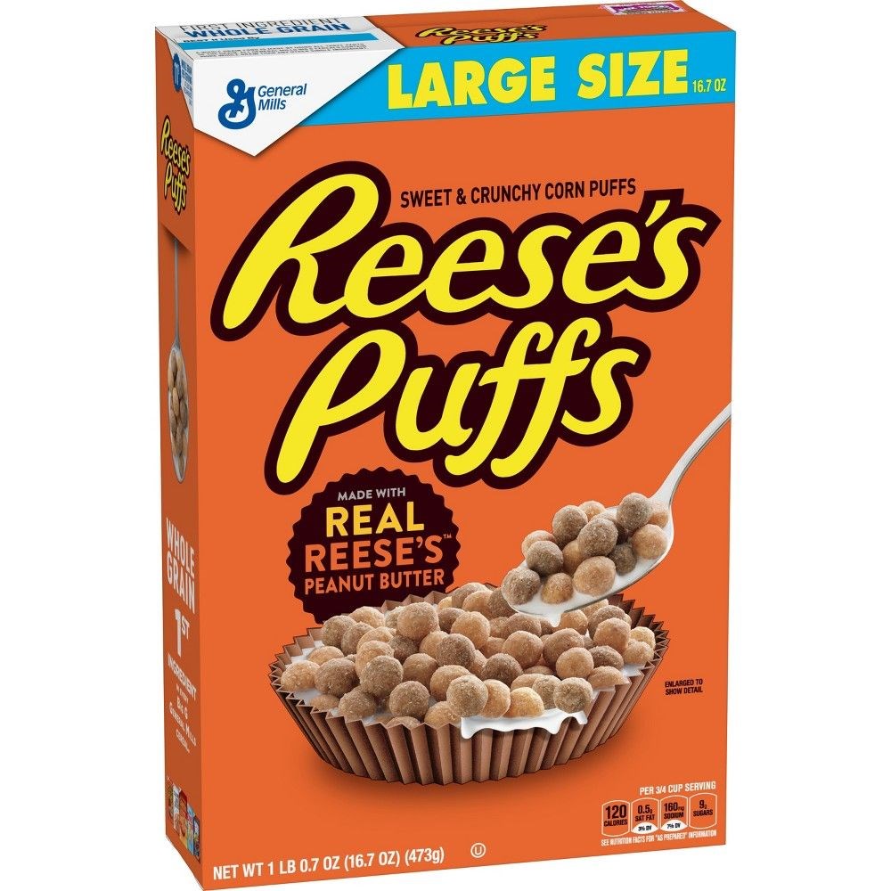 Reese's Puffs Cereal Large Size 16.7oz