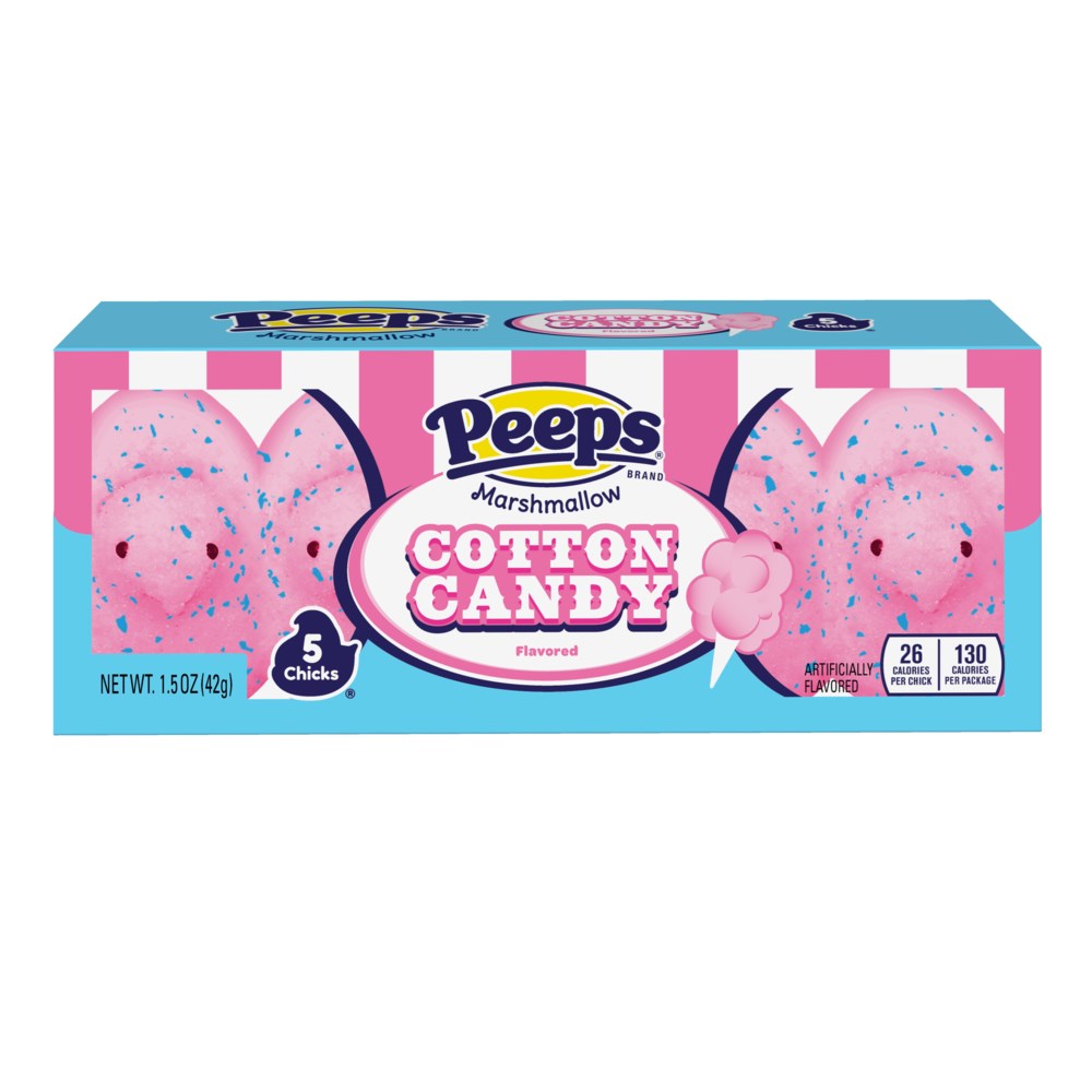 Peeps Marshmallow Cotton Candy Chicks 5ct (BEST BY: JUN25)