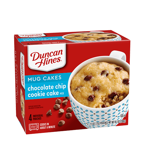 Duncan Hines Chocolate Chip Cookie Cake Mix Mug Cake 4ct USAFoods
