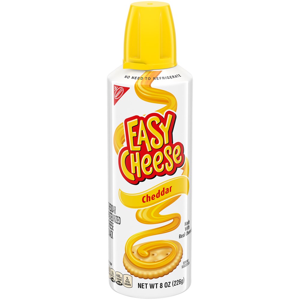 Easy Cheese Cheddar Cheese in a Can 8oz