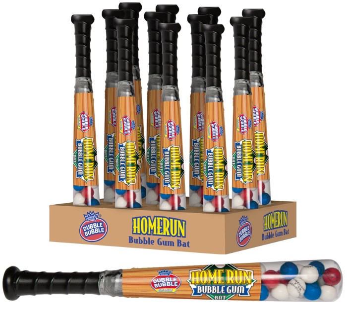 Dubble Bubble Homerun Bat Gumballs 4.5oz