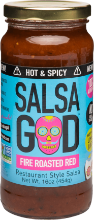 Salsa God Fire Roasted Red Hot & Spicy 16oz