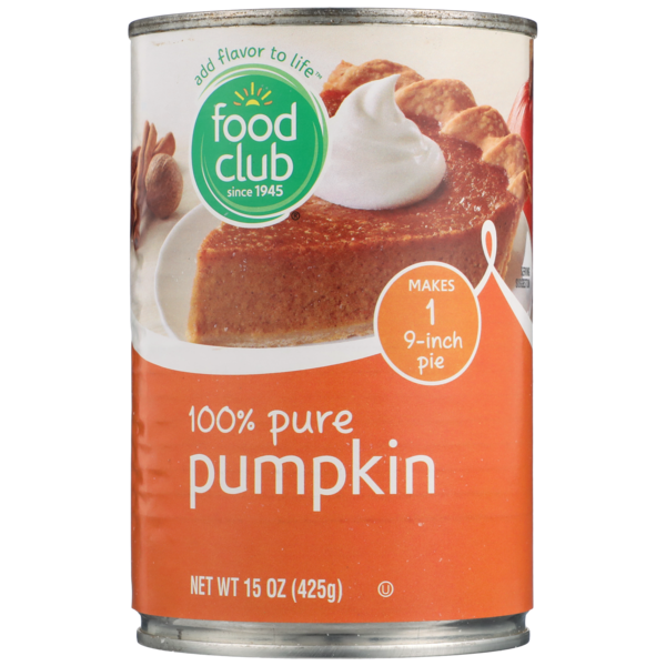 Food Club Pumpkin Can 15oz