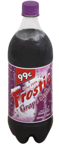 Frostie Grape Soda Plastic Bottle 32oz