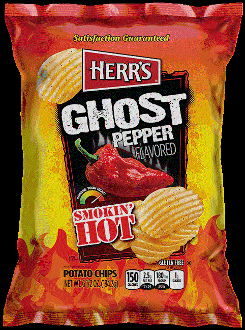Herr's Ghost Pepper Flavored Potato Chips 6.0oz
