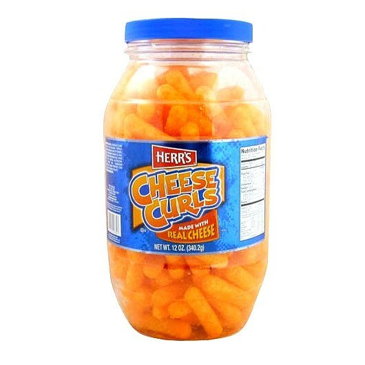 Herr's Cheese Curls Barrel 12oz