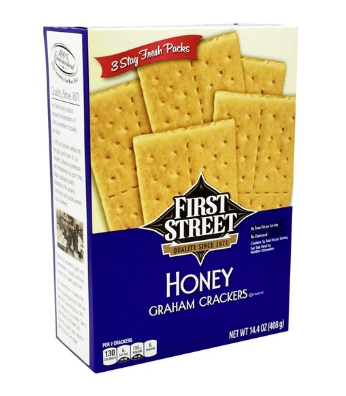 First Street Honey Graham Crackers 14.4oz (BEST BY: 24AUG2025)