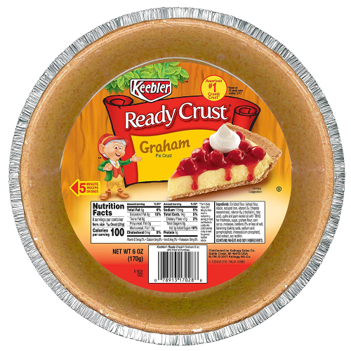 Keebler Ready Crust Graham Pie Crust 6oz (BEST BY: 09SEP2025)