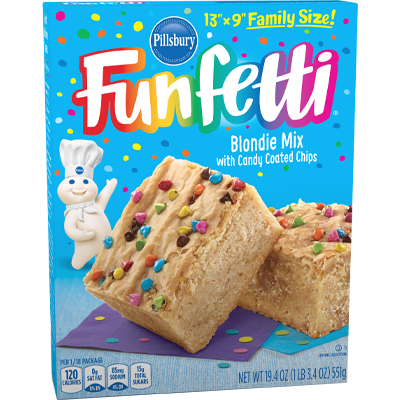 Pillsbury Funfetti Blondie Brownie Mix 19.4oz(BEST BY SEP 16 2022)