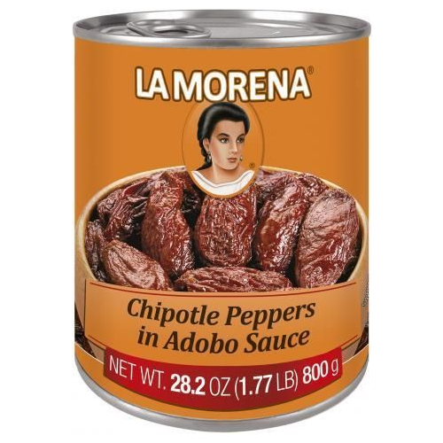 La Morena Chipotle Peppers in Adobo Sauce Can 28.2oz